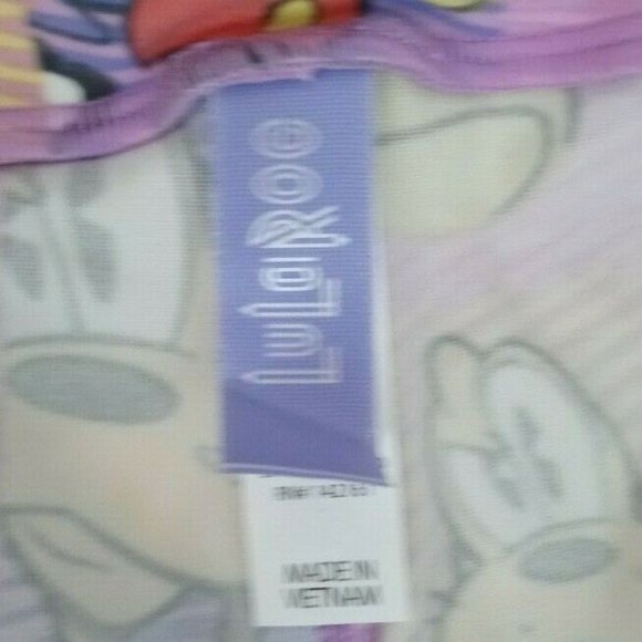 New LuLaRoe Disney Tall & Curvy Leggings Multi-Color With Mickey Mouse & Friends - Picture 6 of 6